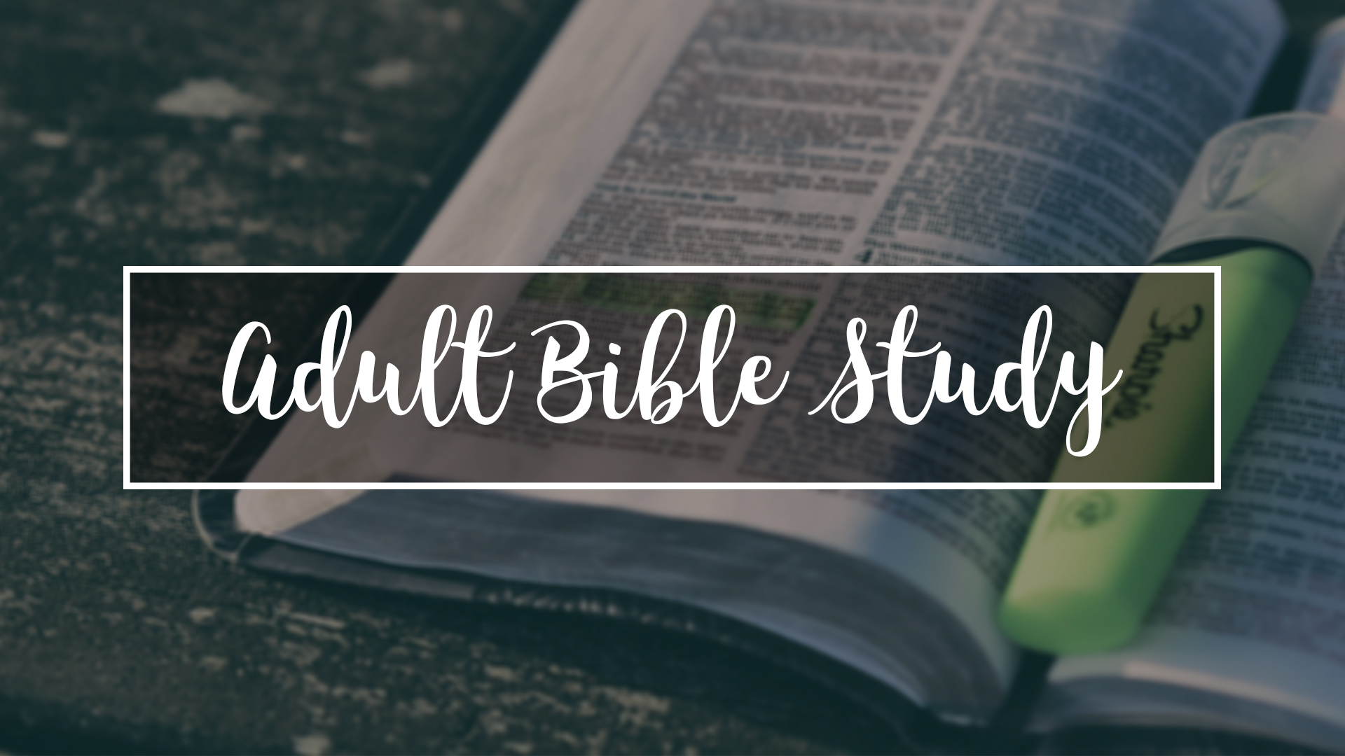 Adult Bible Studies – Fellowship Christian Reformed Church